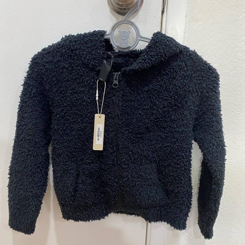Kids SKIMS Cozy Black Hoodie